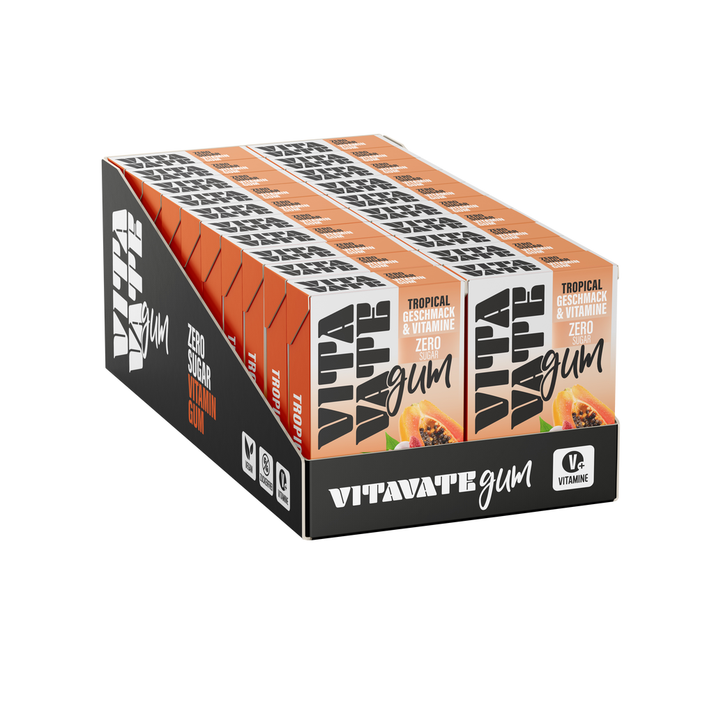 20er-Pack (240 Gums) Vitavate Gum Tropical