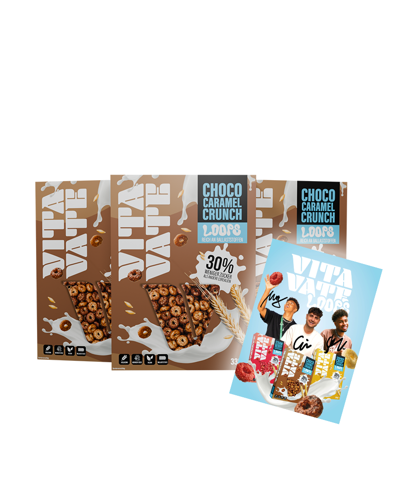 3er-Paket VitaVate Loops Choco-Caramel (3x 330g-Packung)