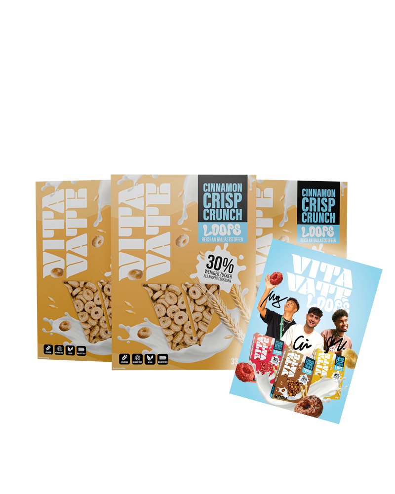 3er-Paket VitaVate Loops Cinnamon (3x 330g-Packung)