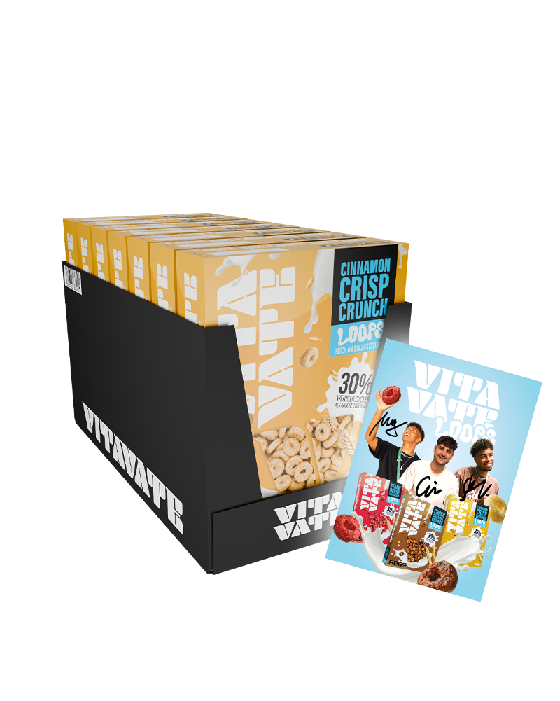 7er-Tray VitaVate Loops Cinnamon (7x 330g-Packung)