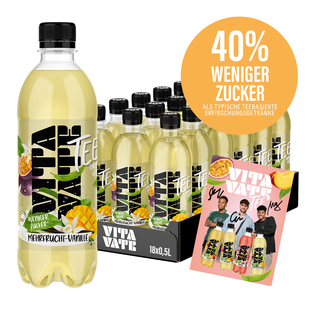 18-er Pack VitaVate Tee Mehrfrucht-Vanille