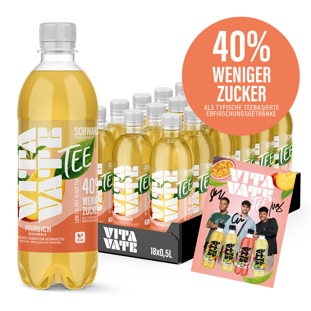 18-er Pack VitaVate Tee Pfirsich